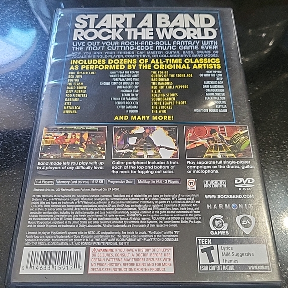 Lot Of 3 PS2 Rock Band And Track Pack V1 Guitar Hero III Ledgends Of Rock - Picture 2 of 9